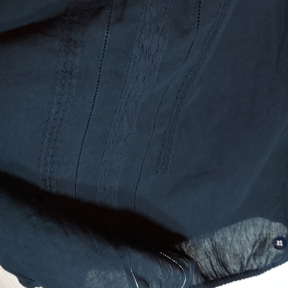 Abercrombie & Fitch navy blue blouse sz XS - Picture 8 of 10